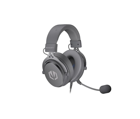 ENDORFY Sluchátka Viro Plus USB Alt Gray, 3.5mm jack, USB, šedá