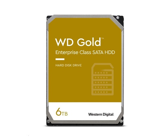 BAZAR - WD GOLD WD6004FRYZ 6TB, SATA III 3.5", 256MB 7200RPM, 267MB/s, CMR, Enterprise