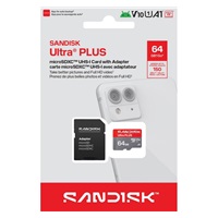 Sandisk Ultra PLUS micro SDHC karta 64GB UHS-I, V10, U1, C10, (150MB/s)