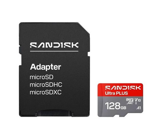 Sandisk Ultra PLUS micro SDHC karta 128GB UHS-I, V10, U1, C10, (200MB/s)