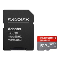 Sandisk Ultra PLUS micro SDXC karta 512GB UHS-I, V10, U1, C10, (200MB/s)