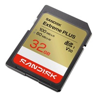 SanDisk SDXC karta 32GB Extreme PLUS (R100/W60 MB/s Class 10, UHS-I U3 V30)