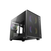 DEEPCOOL Case CG330 MESH 3F, mATX, Průhledná bočnice, 1x120mm ARGB, 2x140mm ARGB, černá