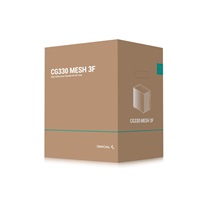 DEEPCOOL Case CG330 MESH 3F, mATX, Průhledná bočnice, 1x120mm ARGB, 2x140mm ARGB, černá