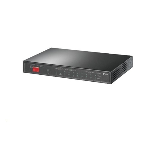 TP-Link CCTV switch TL-SG1210P v4.4 (P/N:1700000452) (8xGbE, 1xGbE uplink, 1xSFP, 8xPoE+, 63W, fanless)