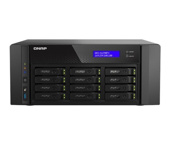 QNAP QAI-h1290FX-7302P-128G (16C/EPYC7302P/3,3GHz/128GBRAM/12xU.2/2x2,5GbE/2xSFP28/3xUSB3.2/4xPCIe)