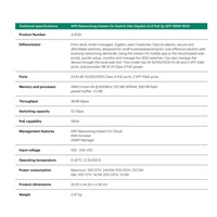 BAZAR - HPE Networking Instant On Switch 24p Gigabit CL4 PoE 2p SFP 195W 1830 (JL813A) - Rozbaleno (Komplet)