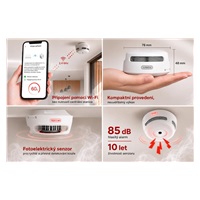 X-Sense XS01-WX Wi-fi detektor kouře s aplikací a vyměnitelnou baterií