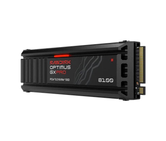 SANDISK SSD OPTIMUS GX PRO 8100 NVMe 1TB PCIe, Gen4, (R:14900, W:11000MB/s), s chladičem