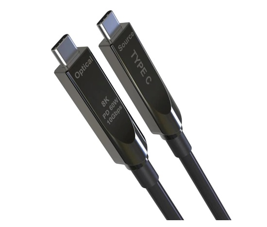 PREMIUMCORD Kabel USB-C GEN2 AOC DP1.4 8K@60Hz a 4K@144Hz 10Gbps, 5m