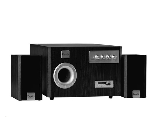 Orava Capella-1B aktivní 2.1 reproduktorový systém, Bluetooth, FM rádio, USB/SD, 60 W RMS