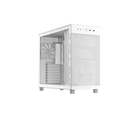 BAZAR - ASUS case PRIME AP303 TG WHITE, ATX, průhledná bočnice,1x120mm, bílá - Poškozený obal (Komplet)