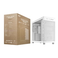 BAZAR - ASUS case PRIME AP303 TG WHITE, ATX, průhledná bočnice,1x120mm, bílá - Poškozený obal (Komplet)