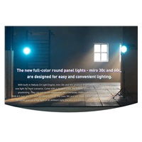 Nanlite Miro 30c LED Full-color Round Panel Light  (Mint Blue)