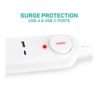 CONNECT IT prodlužovací kabel s přepěťovou ochranou ,6 zásuvek, 1,5 m (bíla)