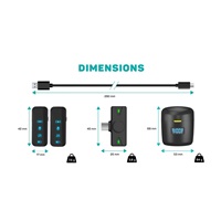 CONNECT IT Wireless mikrofon ClipMic Pro USB-C  (2 ks + receiver) set s nabíjecím pouzdrem ČERNÝ