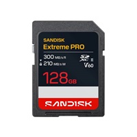 SanDisk SDXC karta 128GB Extreme PRO (R:300/W:210 MB/s, Class 10, UHS-II, V60)