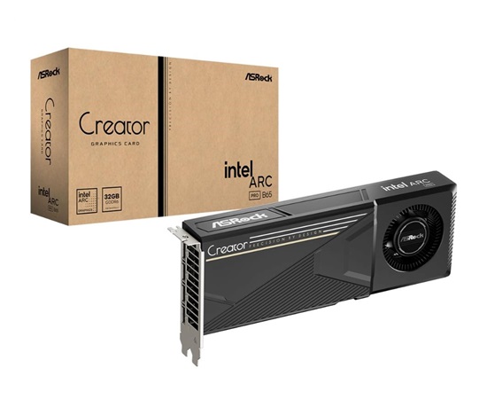 ASRock VGA Intel Arc Pro B65 Creator 32GB, Pro B65, 32GB GDDR6, 4xDP
