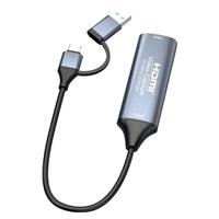 PREMIUMCORD 4K@60Hz HDMI capture/grabber pro záznam Video/Audio signálu do počítače s konektorem USB3.0 a USB-C