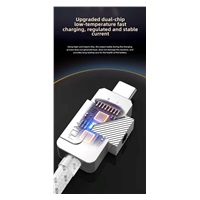 PremiumCord USB-C kabel s tlačítkem pro odpojení USB-C jednou rukou, rychlé nabíjení 6A, bavlněný oplet 2m