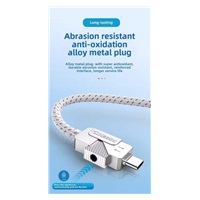 PremiumCord USB-C kabel s tlačítkem pro odpojení USB-C jednou rukou, rychlé nabíjení 6A, bavlněný oplet 2m