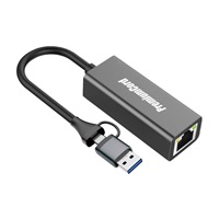 PremiumCord Adaptér USB-C a USB-A na Gigabit 10/100/1000Mbps 15cm