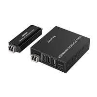 PremiumCord USB 3.2 5Gbps Super-speed 4-portový 150m Multi-mode optický extender