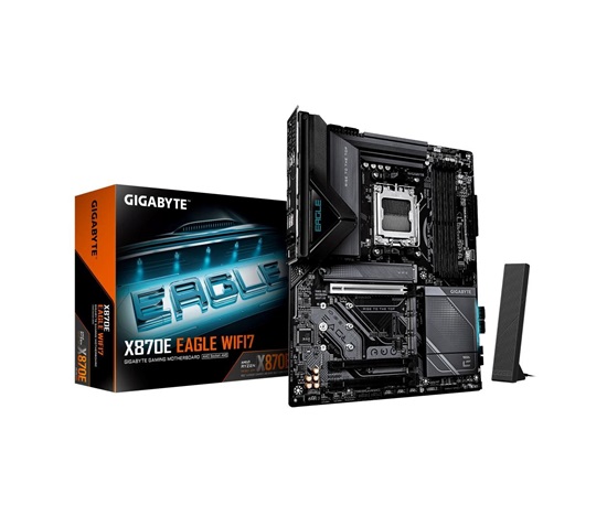 GIGABYTE MB Sc AM5 X870E EAGLE WIFI7, AMD X870E, 4xDDR5, WiFi, 2xUSB4, 1xHDMI