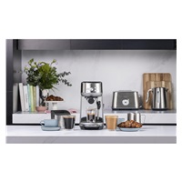 BAZAR - Sage SES450BSS pákové espresso stříbrné, ThermoJet, 54 mm páka, pre-infuze, parní tryska - Po opravě (Komplet)