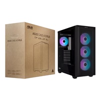 ASUS case A33 PLUS, ATX, Průhledná bočnice, 4x120mm ARGB Fan, černá