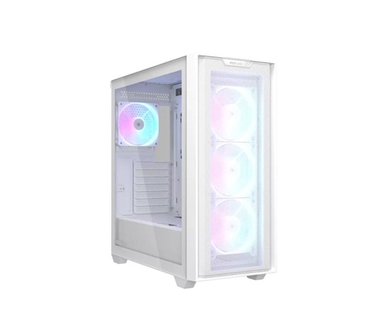 ASUS case A33 PLUS, ATX, Průhledná bočnice, 4x120mm ARGB Fan, bílá