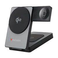 VERBATIM Powerbanka Charge 'n' Go Qi2, Magnetická, 10000 mAh, USB-C, Šedá