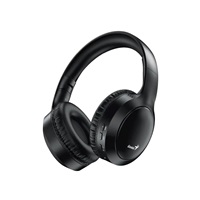 GENIUS bezdrátový headset HS-800BT, černý, BT6.0, USB-C nabíjení, skládací