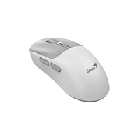 GENIUS NX-8260S BT White, 2400 dpi, bezdrátová, duální BT+2,4GHz, tichá, rychlé nabíjení, ultralehká, Copilot, bílošedá