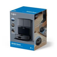 TP-Link Tapo RV50 Omni robotický vysavač s mopem a stanicí (LiDAR, 2,4 GHz, BT, černý)