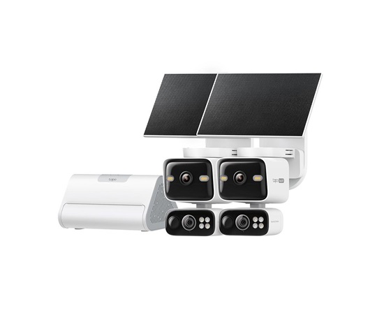 TP-Link Tapo HB410 2x venkovní/outdoor otočná kamera C645D, 1x Tapo H500 (2x 3MP, 2K 1296p, IR 10m, WiFi, micro SD card)