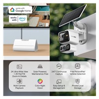 TP-Link Tapo HB410 2x venkovní/outdoor otočná kamera C645D, 1x Tapo H500 (2x 3MP, 2K 1296p, IR 10m, WiFi, micro SD card)