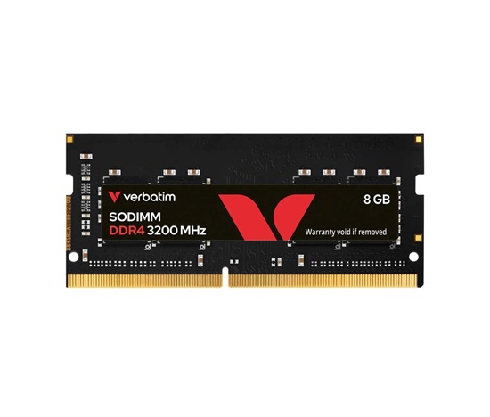 VERBATIM SODIMM DDR4 8GB 3200MHz Single Pack without Heatsink