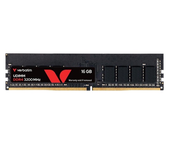 VERBATIM UDIMM DDR4 16GB 3200MHz Single Pack without Heatsink