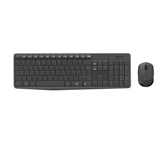 BAZAR - Logitech Wireless Desktop MK235, CZ/SK, poškozený obal