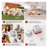 BAZAR - X-Sense XS01-M RF detektor kouře s vyměnitelnou baterií pro stanici SB550 - Poškozený obal (Komplet)