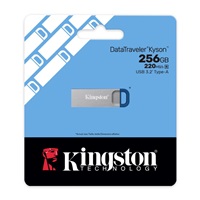 Kingston Flash Disk 256GB USB3.2 Gen 1 DataTraveler Kyson, R:220 MB/s