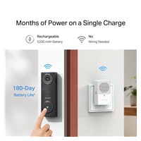 MERCUSYS D210 Chytrý video zvonek (3MP, 2K, WiFi, IR 8m, microSD, IP54)