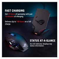 ASUS myš ROG Spatha X 65K, Bezdrátová, až 65 000 DPI, ARGB, černá