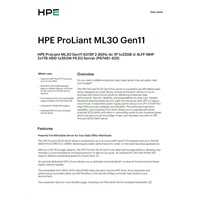 HPE PL ML30g11 6315P (2.8-5.2G/4C4T) 1x32G 2x1TB SATA 4LFF-NHP 1x350 VROC 4p1G NBD311 Smart Choice (jen rozbaleno)