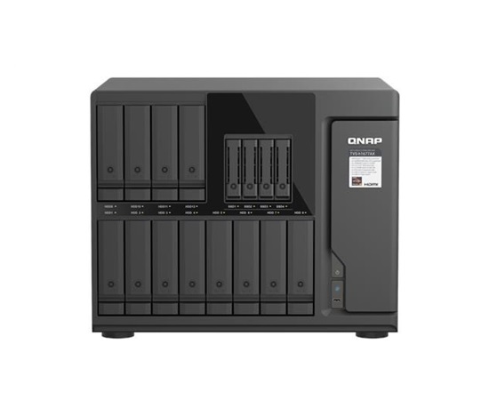 QNAP TVS-h1677AX-R5-16G (6C/AMDRyzen7000/5,1GHz/16GBRAM/12xSATA/4xU.2/2x2,5GbE/2x10GbE/2xUSB2.0/2xUSB3.2/3xPCIe/1xHDMI)