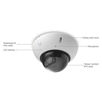 UBNT G6 Edge Dome, UniFi Protect 8MP IP kamera