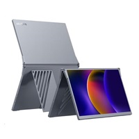 Arzopa E1 Dual Screen Portable Monitor 15.6" IPS Full HD 1080p Metal Housing Přenosný oboustranný monitor, šedý