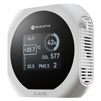 MikroTik IAQM-THC2V-W, CLAIRÉ Lite monitor kvality vzduchu, bílý