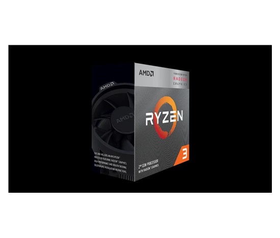 CPU AMD RYZEN 5 3400G, 4-core, 3.7 GHz (4. GHz Turbo), 6MB cache (2+4), 65W, socket AM4, Wraith Stealh,Radeon RX VEGA 11